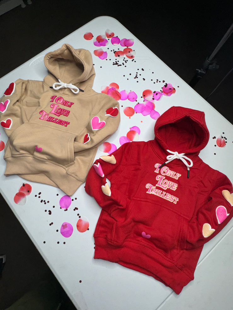 Little Kids - Love Hoodie - Red