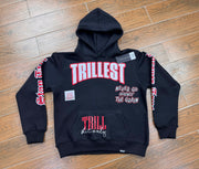 Multi Logo All Over Hoodie - Black