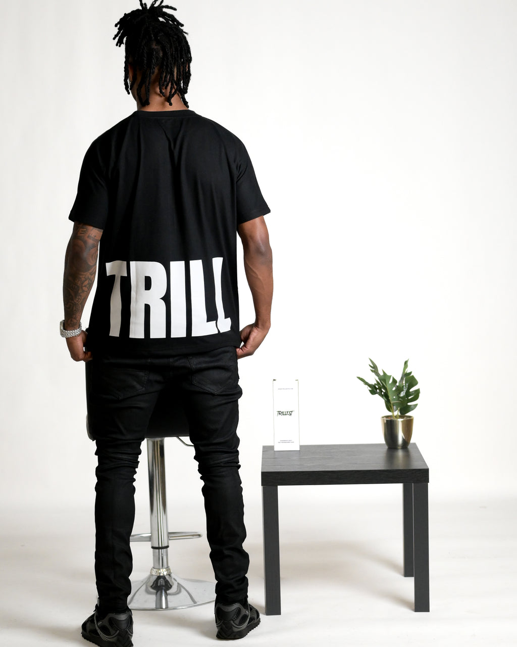 Loyalty Over Love Heart Tee - Black