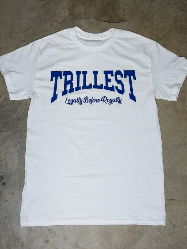 Arched Trillest Loyalty Tee - White/Royal