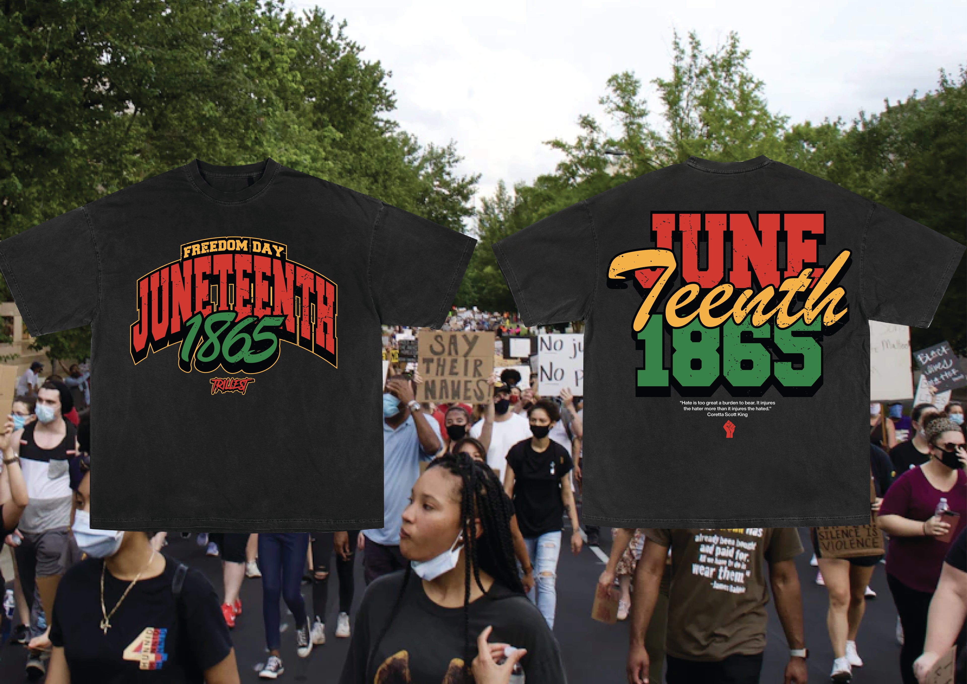 Juneteenth 1865 Tee - Black