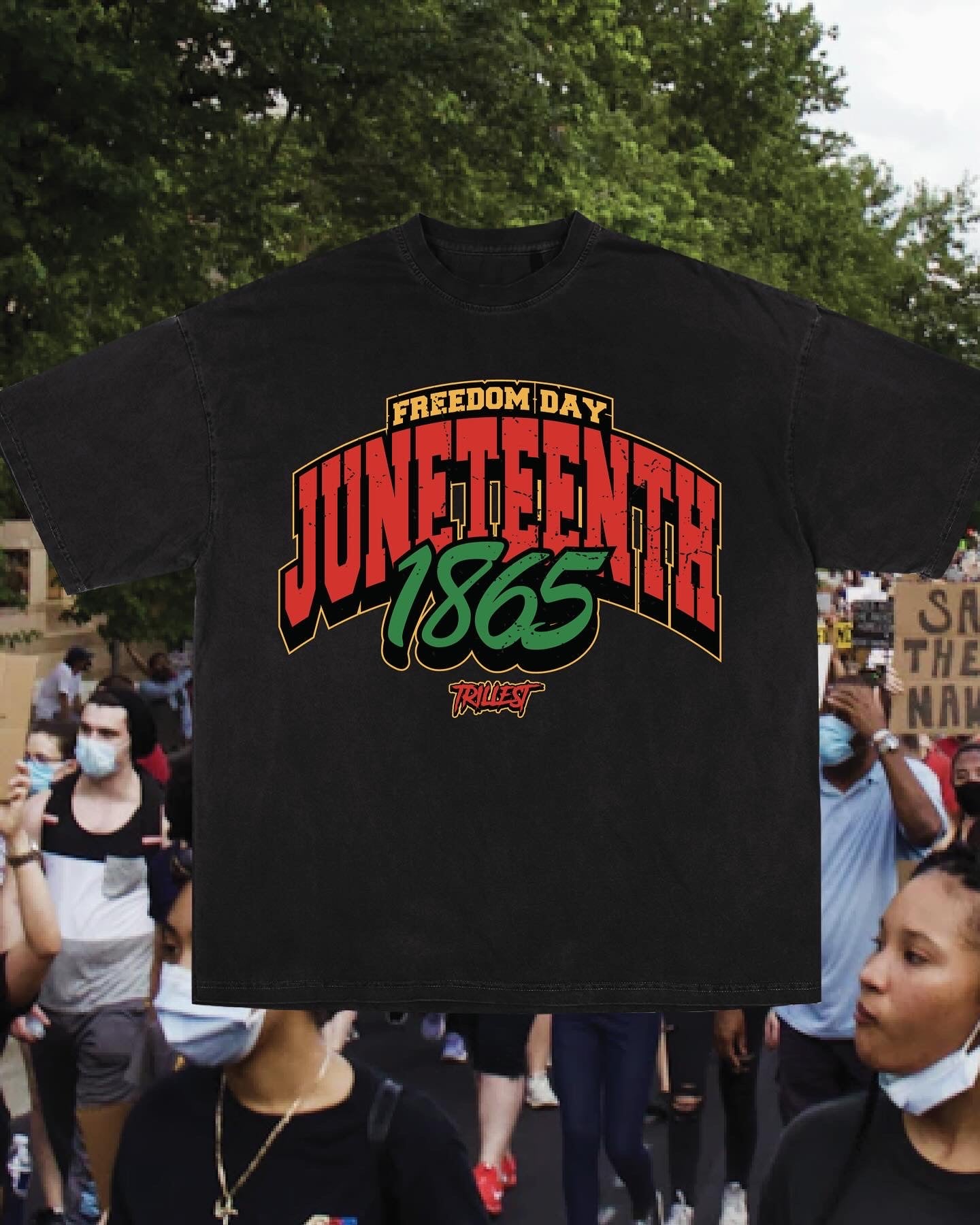 Juneteenth 1865 Tee - Black