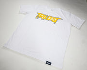 Signature Logo Outlined Tee (New & Improved) - White/Yellow