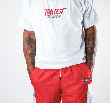 Blood & Loyalty Oversize Tee - White/Red
