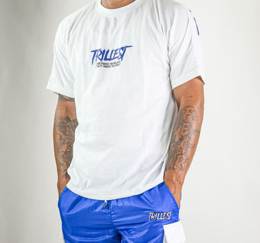 Blood & Loyalty Oversize Tee - White/Royal