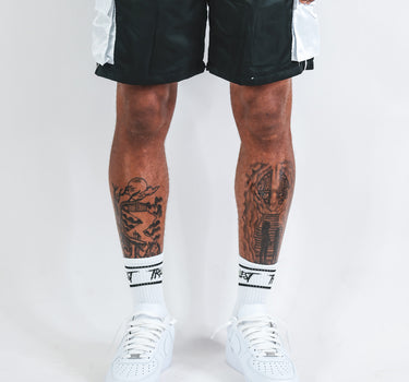 Cargo Nylon Trillest Shorts - Black/White