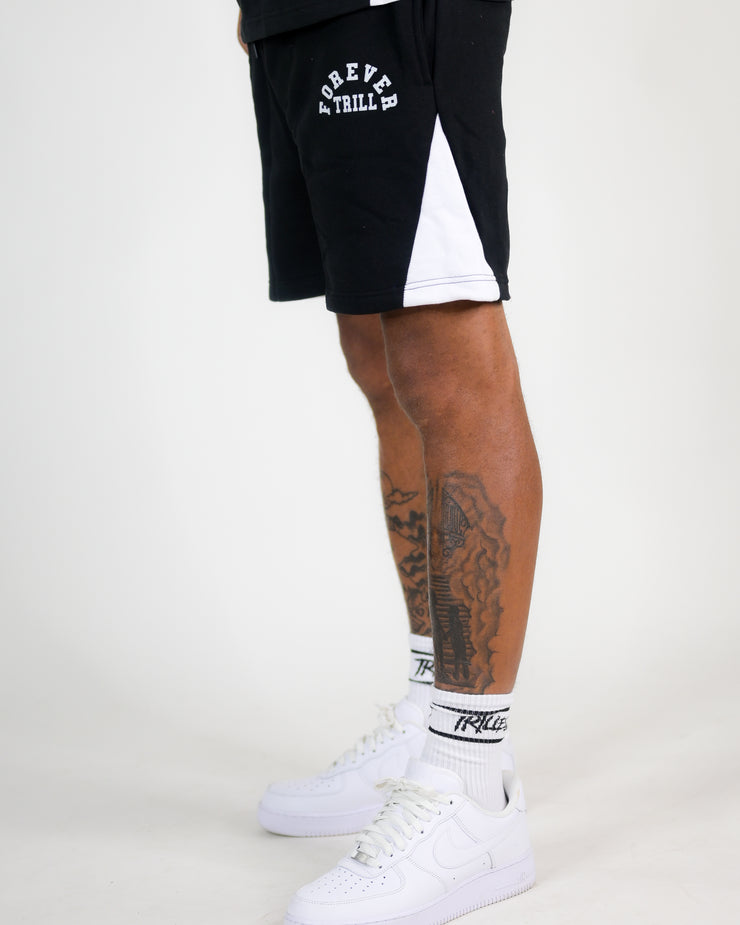 Forever Trill Cotton Shorts - Black/White