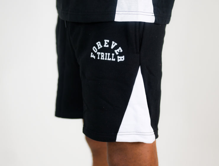 Forever Trill Cotton Shorts - Black/White