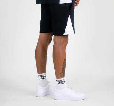 Forever Trill Cotton Shorts - Black/White