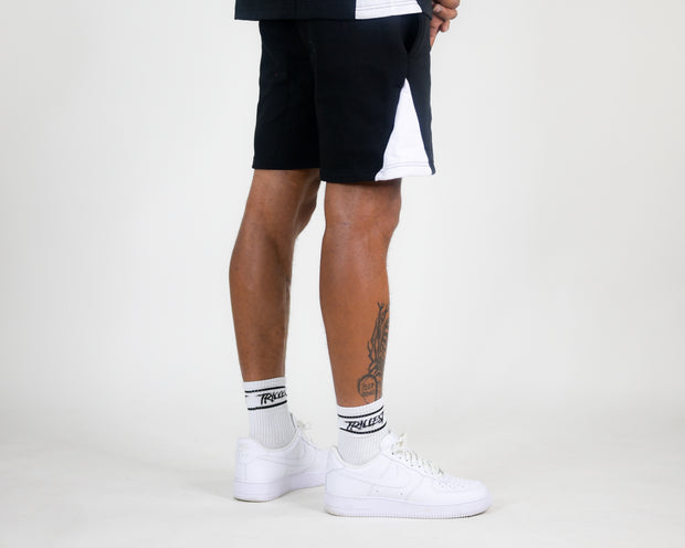 Forever Trill Cotton Shorts - Black/White