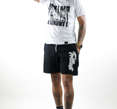 Cursive Trillest Shorts - Black/Gray/White
