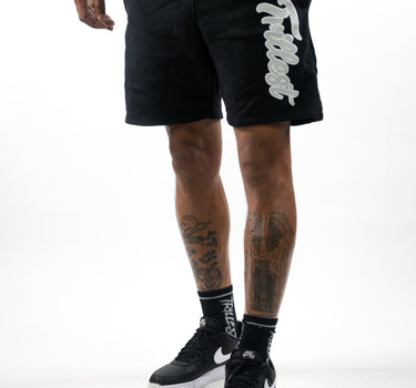 Cursive Trillest Shorts - Black/Gray/White