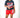 Cursive Women Trillest Shorts - Red/White/Black