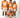 Cursive Trillest Logo Tee - Orange/White/Cream