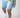 Cursive Women Trillest Shorts - Sky/Yellow/White