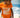 Cursive Trillest Lil' Kids Tee - Orange/Cream