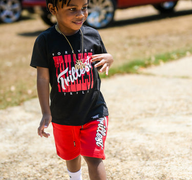 Cursive Trillest Lil' Kids Tee - Black/Red