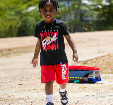 Cursive Trillest Lil' Kids Tee - Black/Red