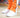 Trillest Stacked Track Pants - Orange/White
