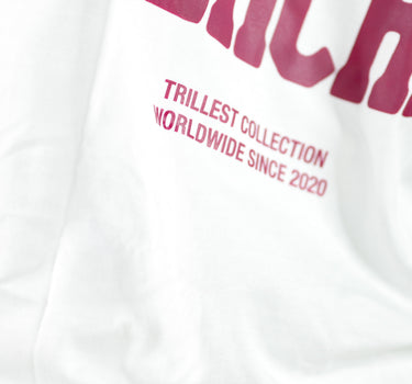 Arched Trillest Long Sleeve Tee - White\Burgundy