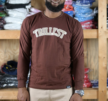 Arched Trillest Long Sleeve Tee - Brown\Tan