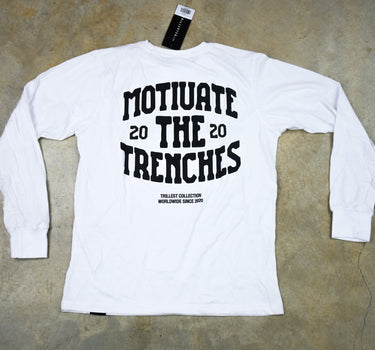 Arched Trillest Long Sleeve Tee - White\Black