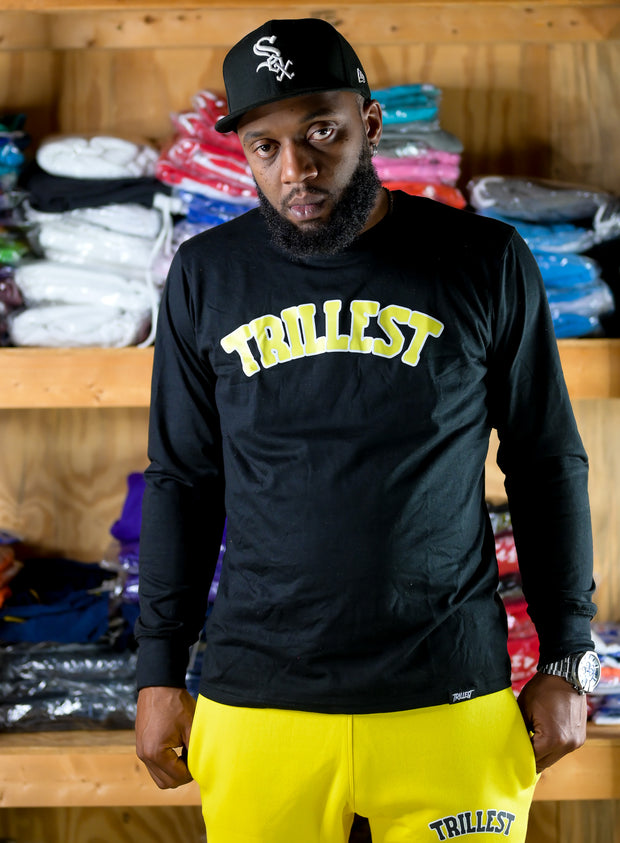 Arched Trillest Long Sleeve Tee - Black\Yellow