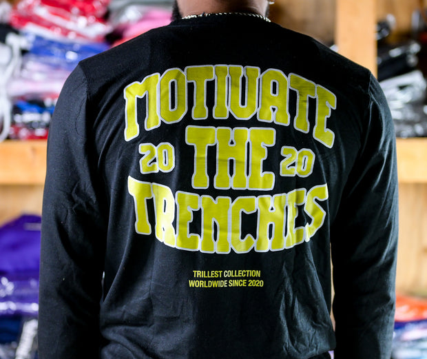 Arched Trillest Long Sleeve Tee - Black\Yellow