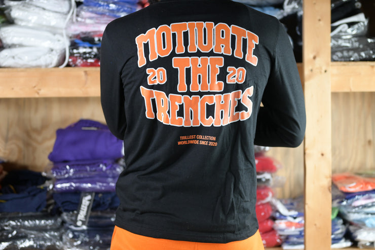 Arched Trillest Long Sleeve Tee - Black\Orange