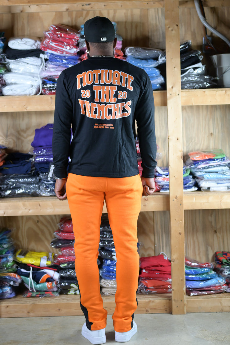 Arched Trillest Long Sleeve Tee - Black\Orange