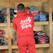 Trillest Puff Print Hoodie - Red/White