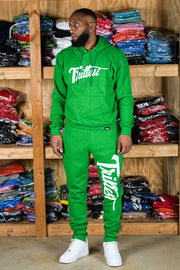 Trillest Straight Leg Joggers - Green\White