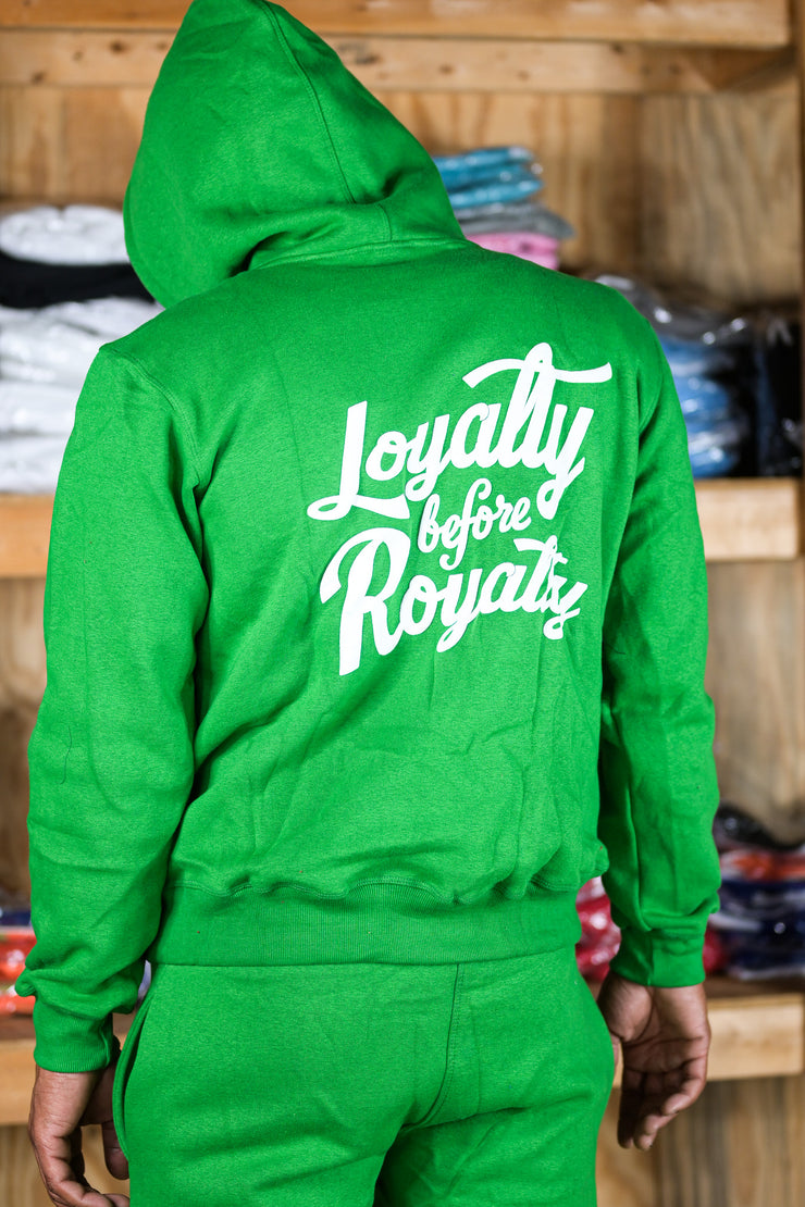 Trillest Puff Print Hoodie - Green/White