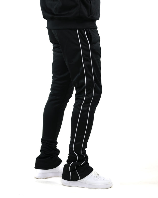Trillest Stacked Track Pants - Black\White