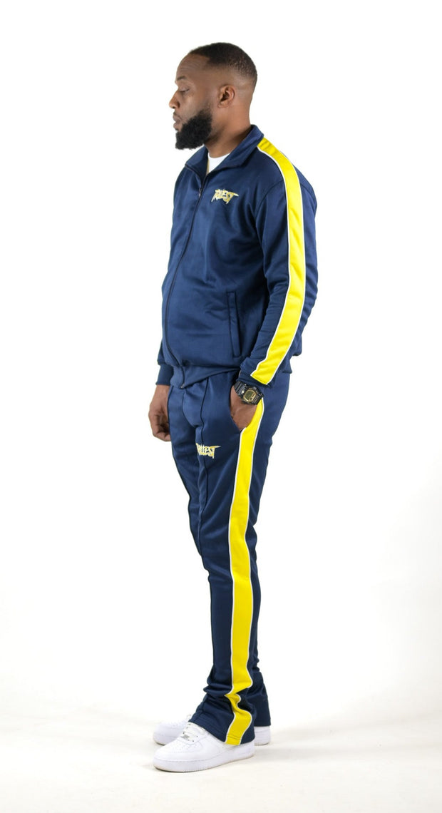 Trillest Track Jacket - Navy\Yellow