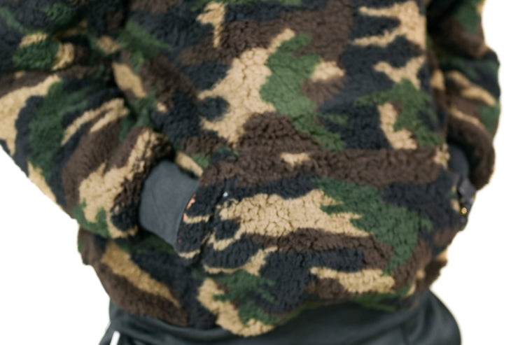 Trillest Script Camo Teddy Hoodie (Unisex)