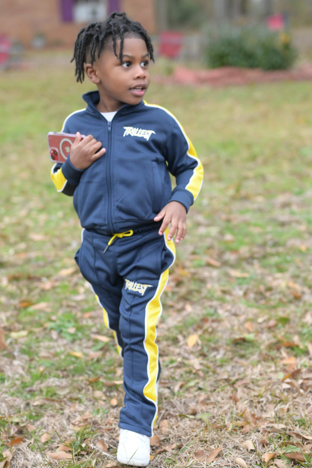 Little Kids Tracksuit - Navy\Yellow