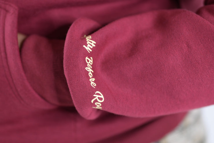 Arched Trillest Forever True Hoodie - Burgundy/Cream