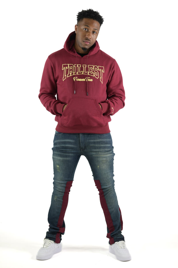 Arched Trillest Forever True Hoodie - Burgundy/Cream