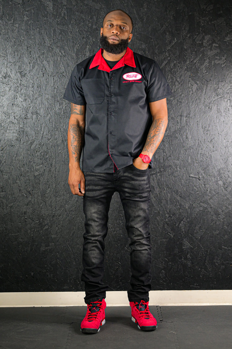 Trillest Workshirt - Black/Red