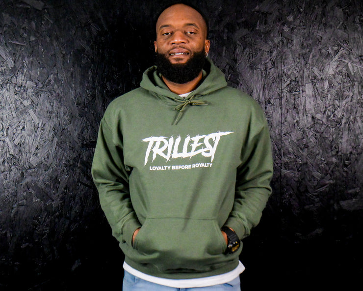 OG Logo Hoodie - Military Green/White