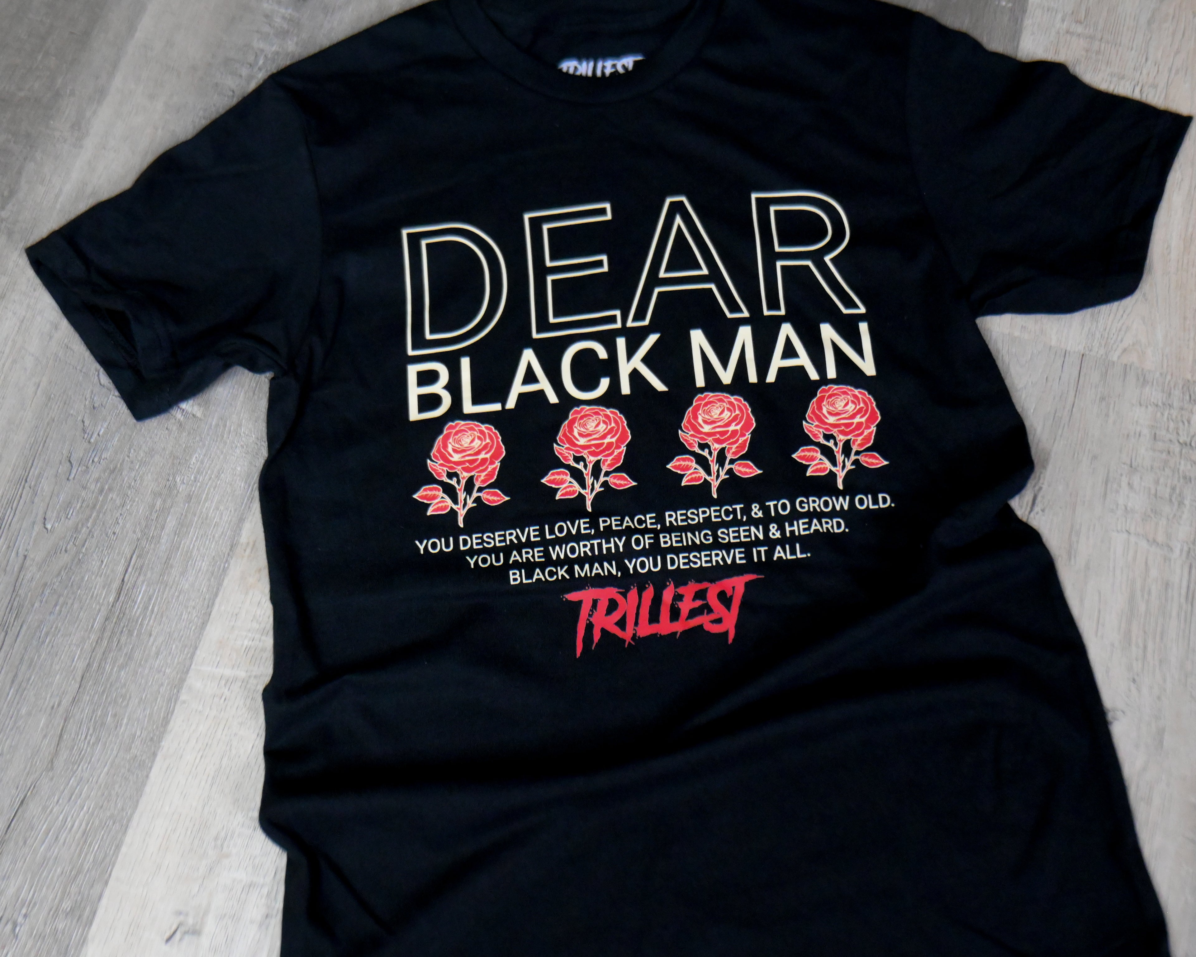 Dear Black Man Tee - Black