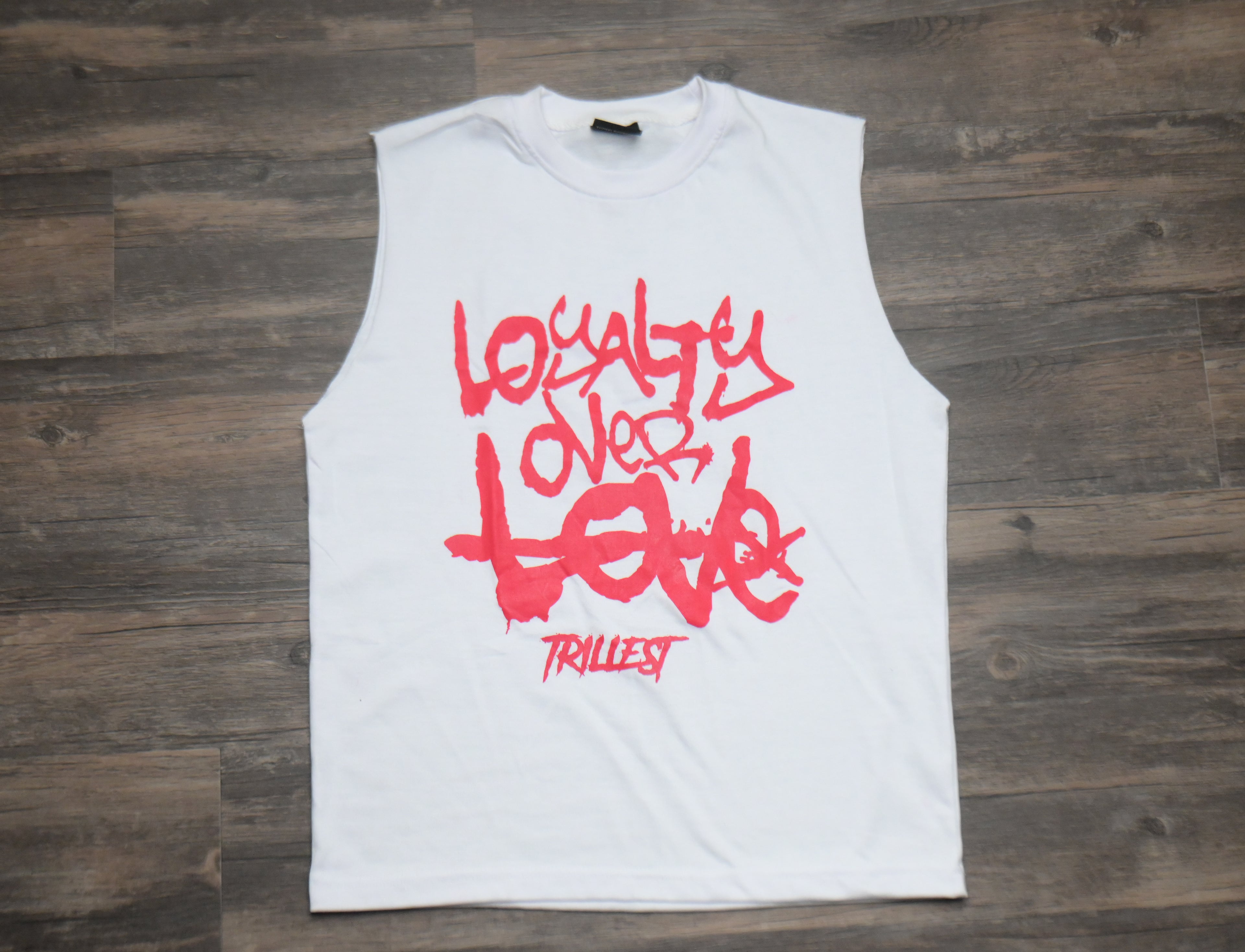 Loyalty Over Love Tee - White/Pink