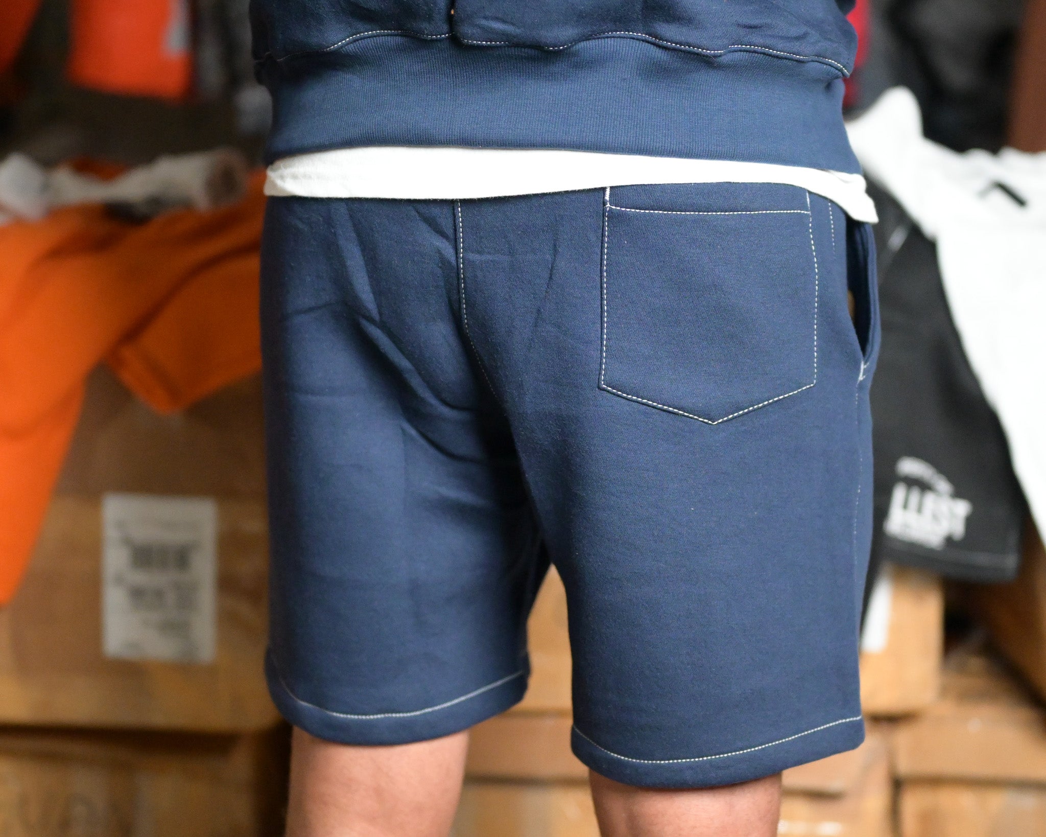 Property of Trillest Shorts - Navy\White