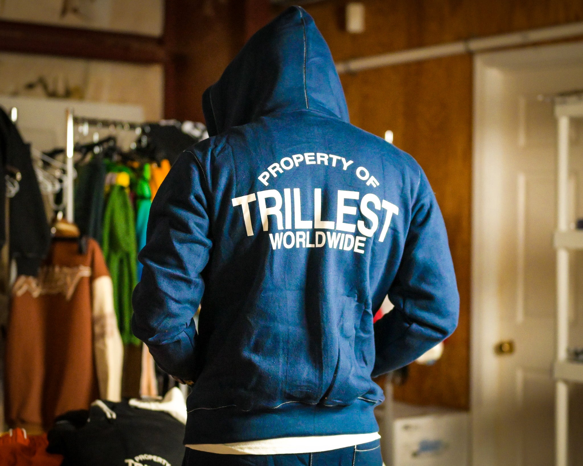 Property of Trillest Jacket - Navy\White