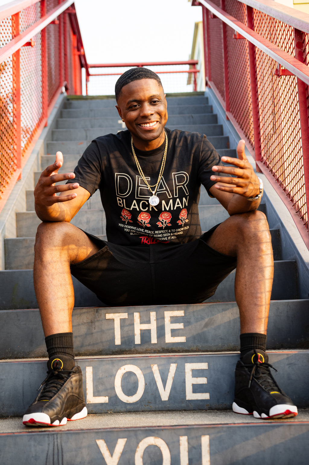 Dear Black Man Tee - Black