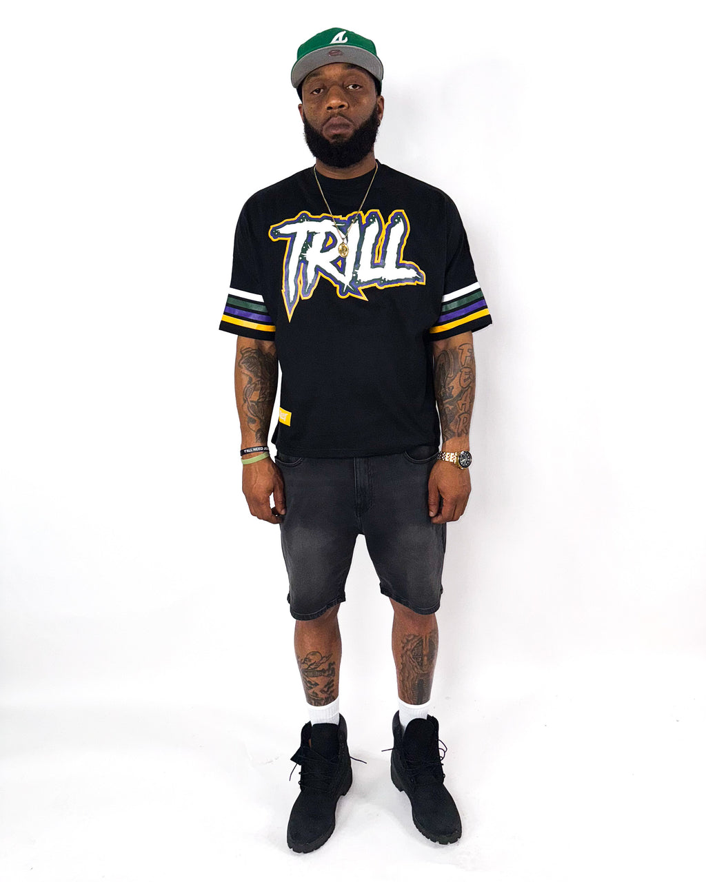 Big Trill Tee - White/Green/Orange