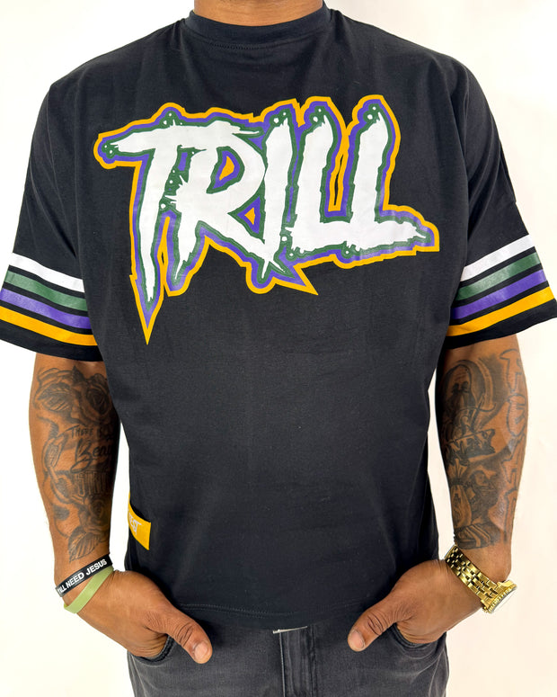 Big Trill Mardi Gras Tee - Black