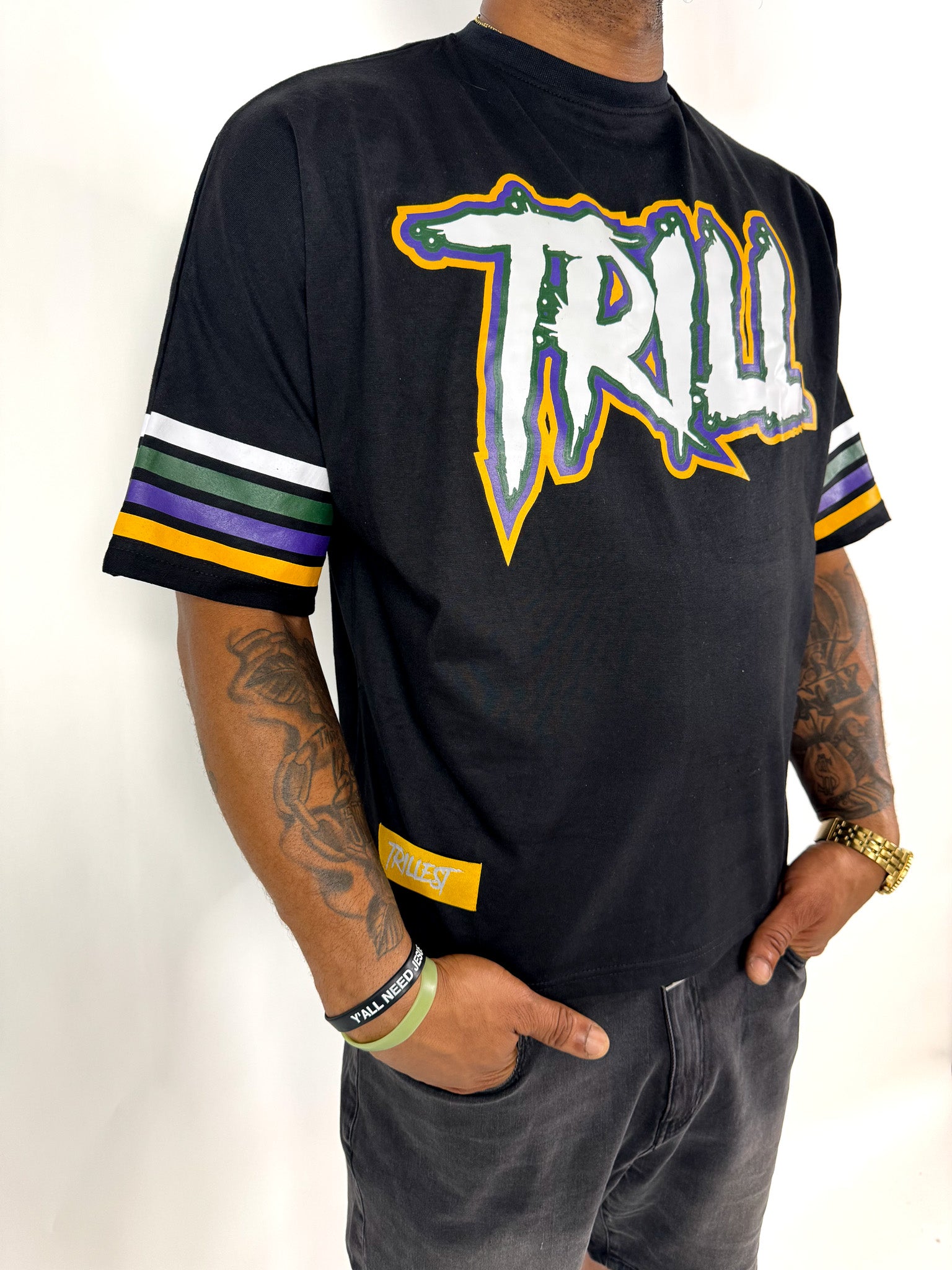 Big Trill Mardi Gras Tee - Black