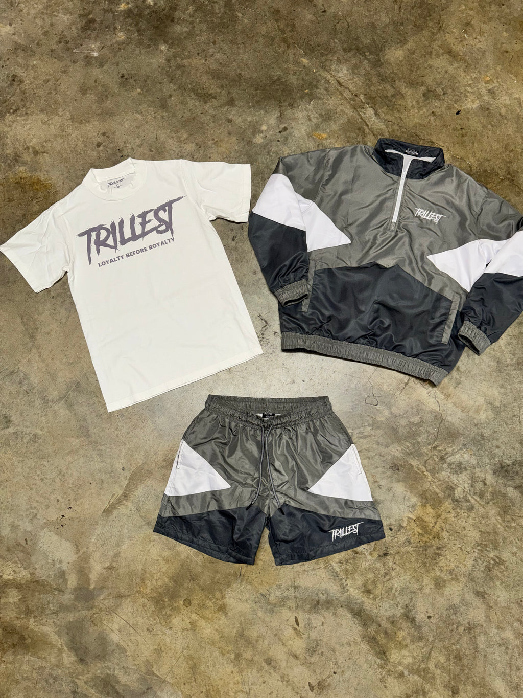 Windbreaker Bundle - Gray/White